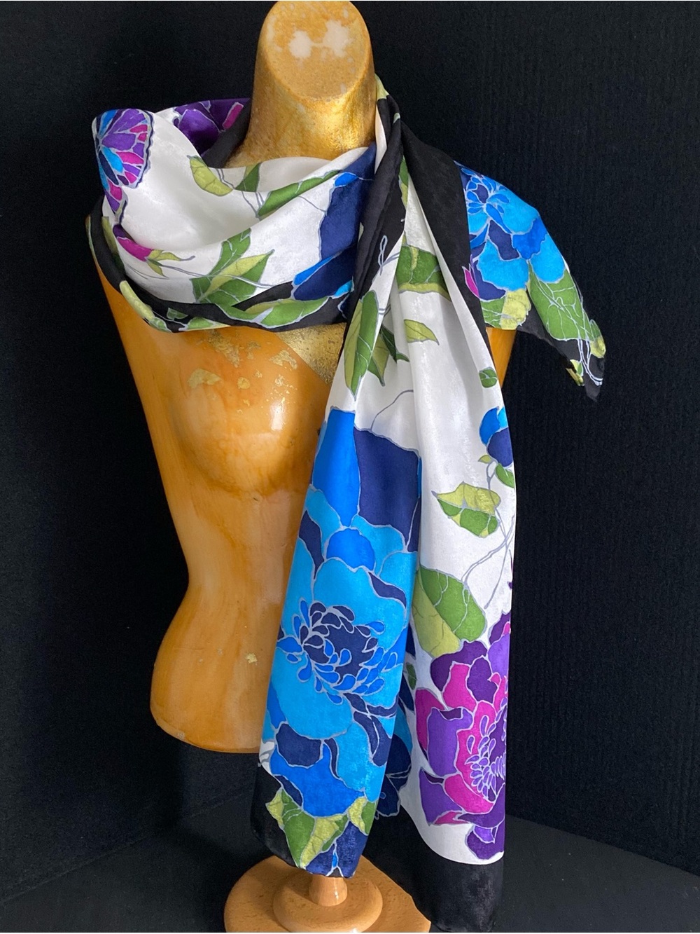 Carlisle Komen 2011-2012 Floral + Butterfly Silk Scarf New Old Stock